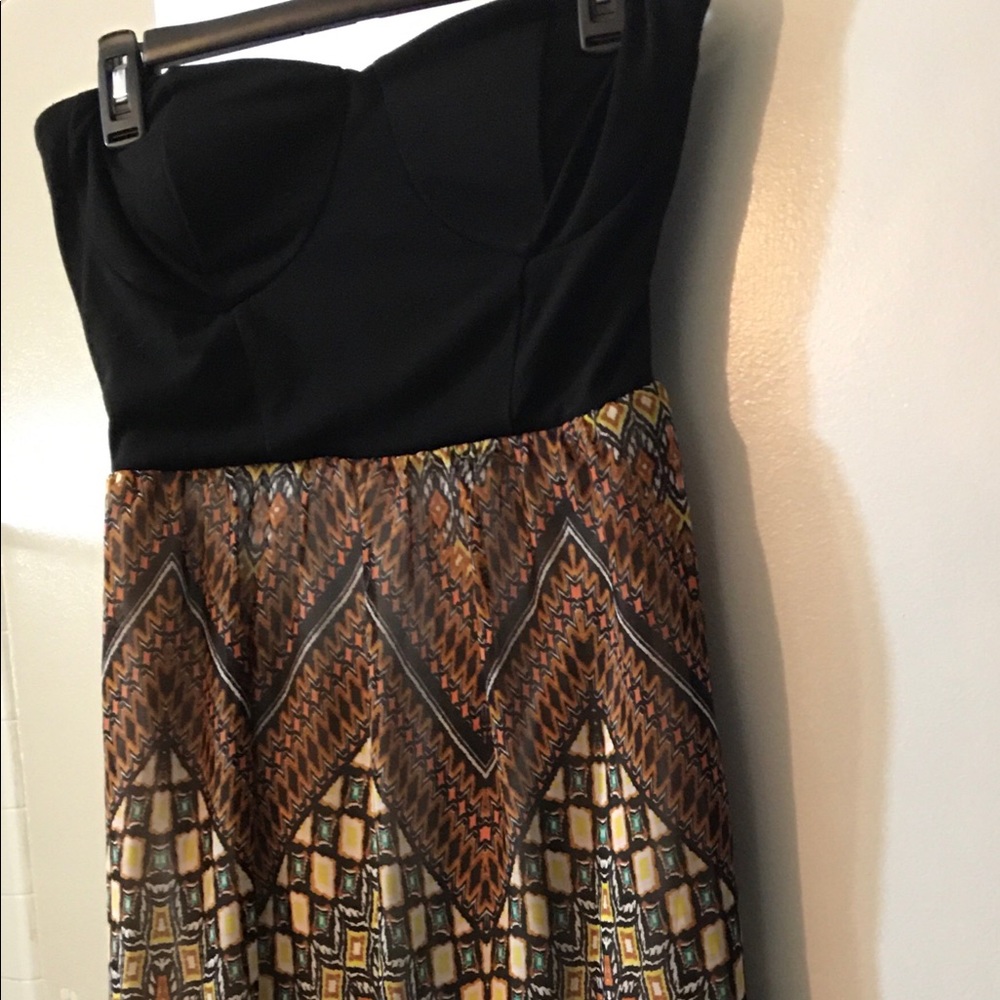 Strapless summer dress